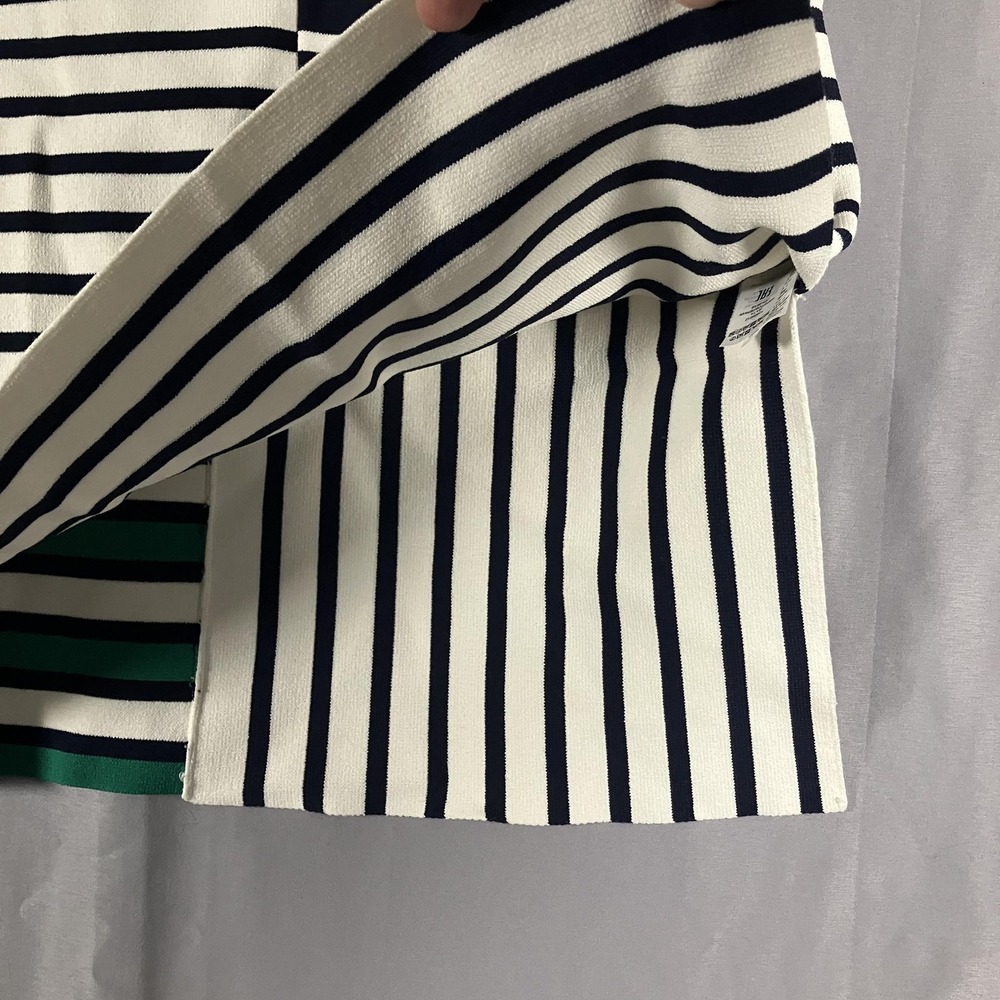 Tory‎ Sport Tory Burch Sweater Womens XS Multicolor Stripe Short Pocket Knit - Picture 5 of 12